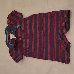 Ralph Lauren Red And Blue Striped Shortall
